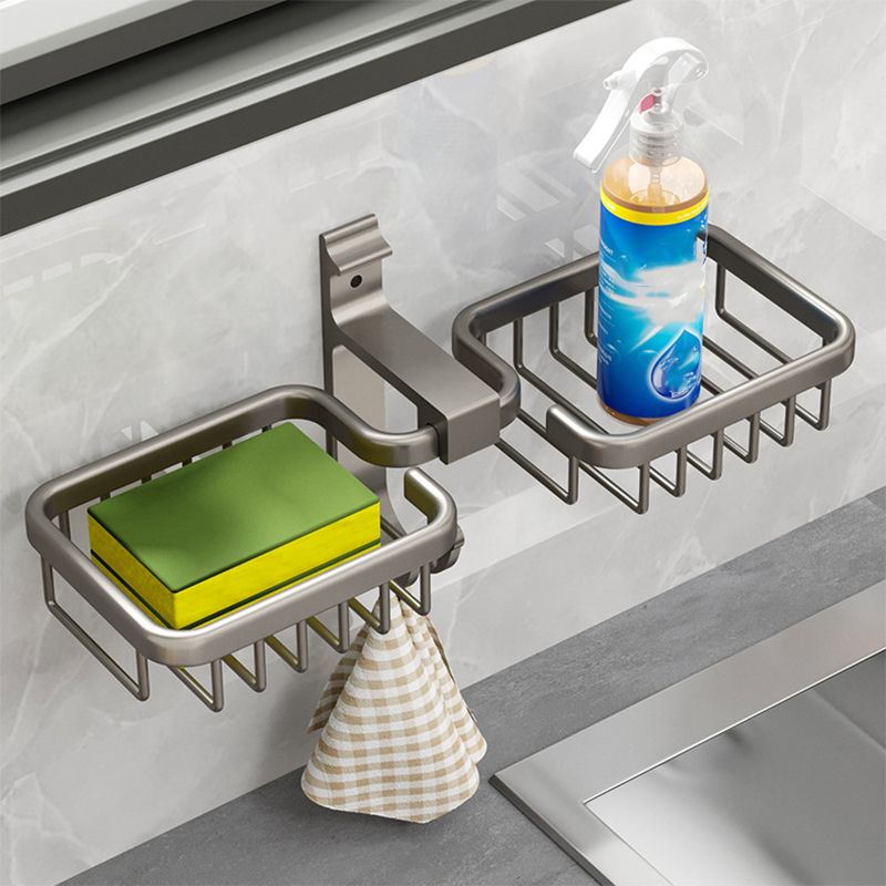 Siopsrl| Modern Bathroom Accessory Set Shelf Black/Silver/Grey Bathroom Accessories Set