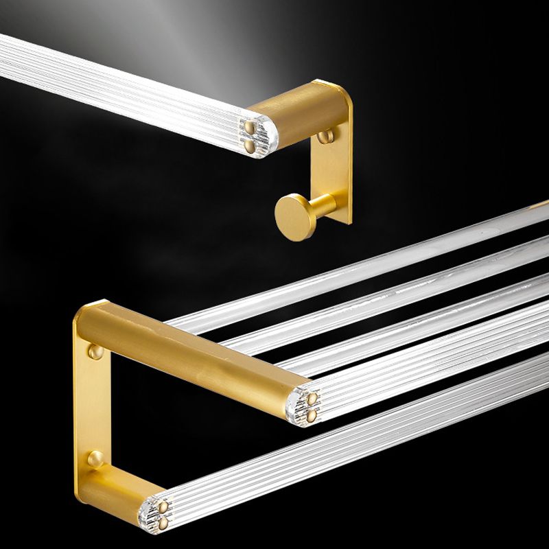 Siopsrl| Modern Bathroom Hardware Towel Rail Bath Shelf Bathroom Accessories Set