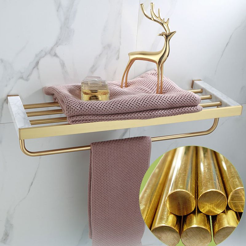 Siopsrl| Polished Brass Bathroom Accessory Set Marble Bathroom Hardware