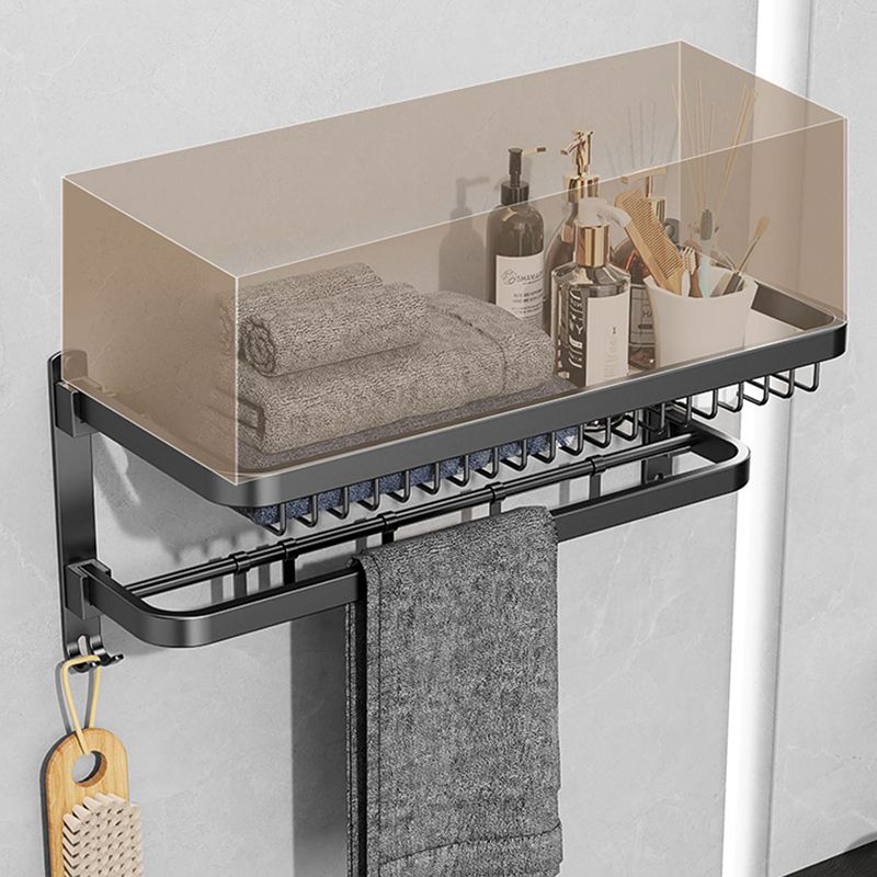 Siopsrl| Minimalist black bathroom accessory set paper holder towel bar bathroom hardware set