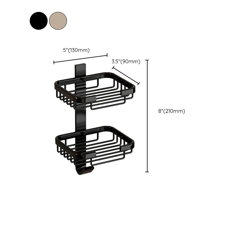 Siopsrl| Modern Bathroom Accessory Set Shelf Black/Silver/Grey Bathroom Accessories Set