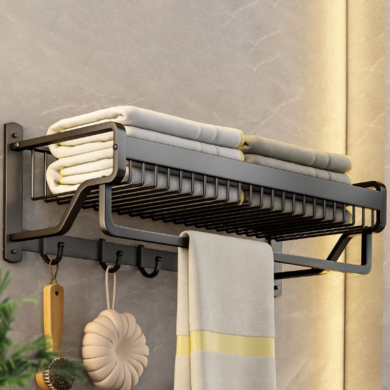 Siopsrl| Modern black metal bath hardware set towel bar bathroom hardware set