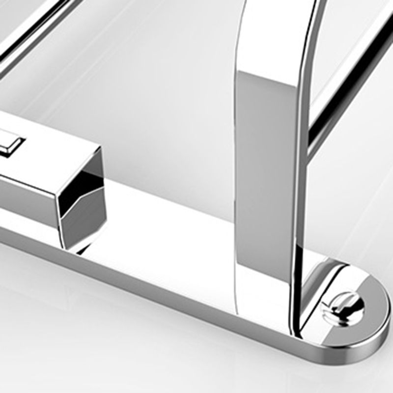 Siopsrl| Chrome Modern Bathroom Hardware Set Stainless Steel Towel Hook/Towel Rail & Bathroom Shelf