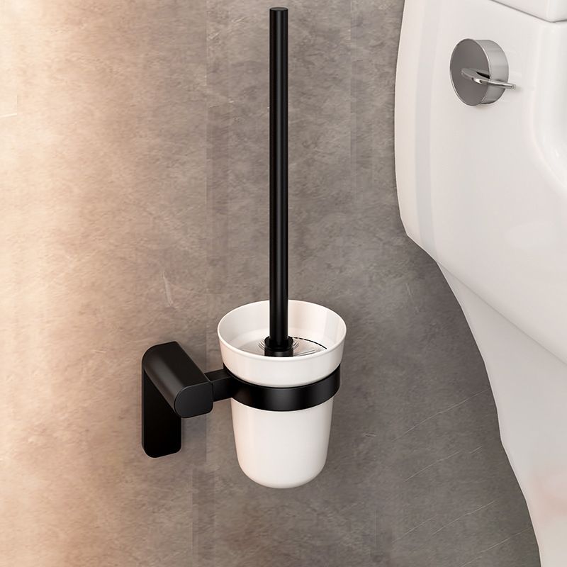 Siopsrl| Modern Bathroom Set with Bath Shelf/Towel Holder & Paper Holder Black Bathroom Hardware