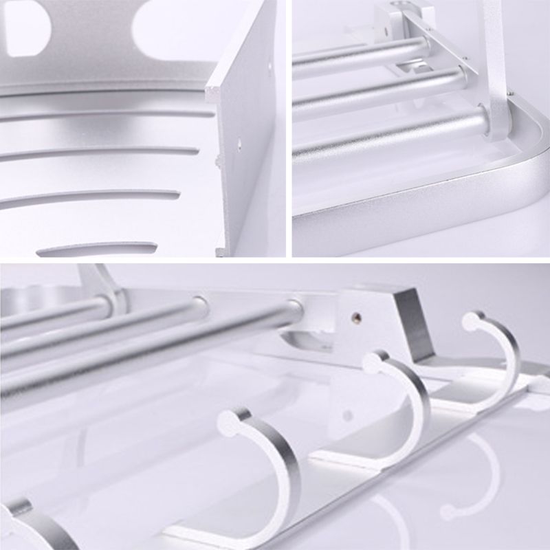 Siopsrl| 6-piece modern bathroom hardware set made of aluminum with towel holder/paper holder