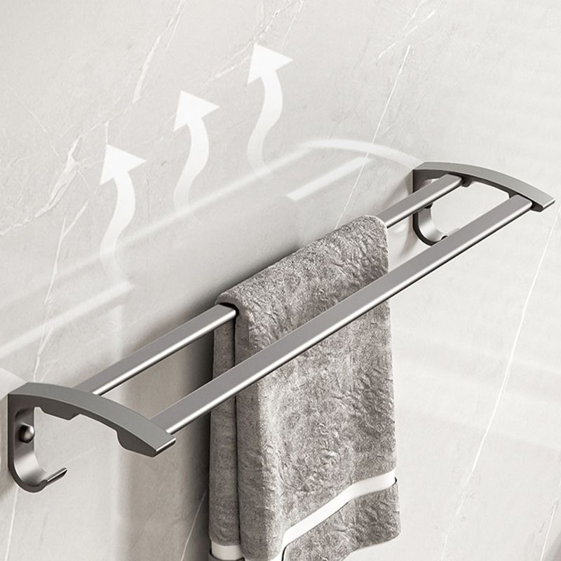 Siopsrl| Modern Bathroom Accessories Set Gray Towel Bar Bathroom Shelf Bathroom Hardware