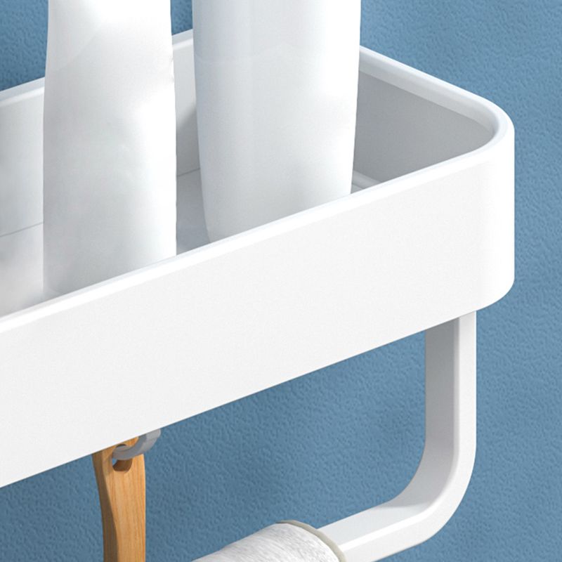 Siopsrl| White 2-piece Bathroom Hardware Modern Bathroom Accessories Set, Bathroom Shelf