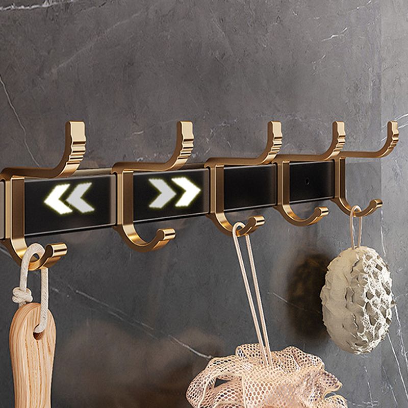Siopsrl| Black and Brass Bathroom Hardware Set Modern Stainless Steel Bathroom Shelf/Towel Holder/Paper Holder