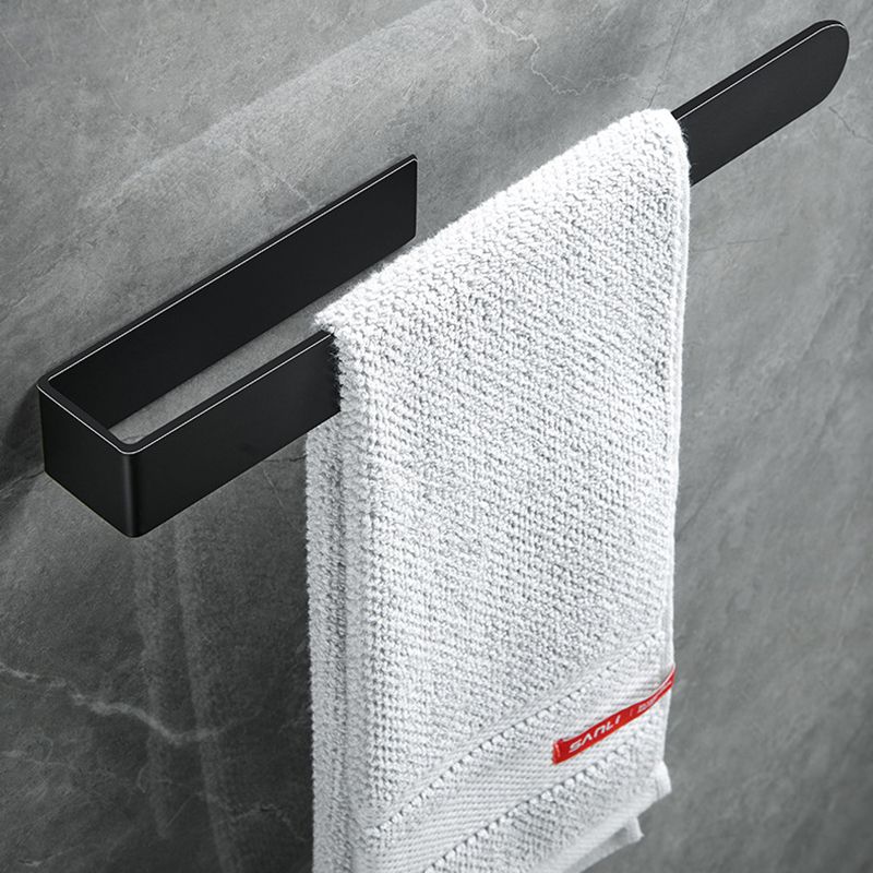 Siopsrl| Modern Towel Ring Bathroom Hardware Set Stainless Steel/Black Bath Hardware Set