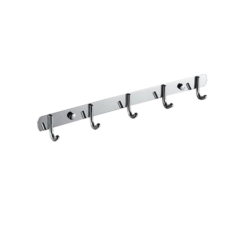 Siopsrl| Chrome Modern Bathroom Hardware Set Stainless Steel Towel Hook/Towel Rail & Bathroom Shelf