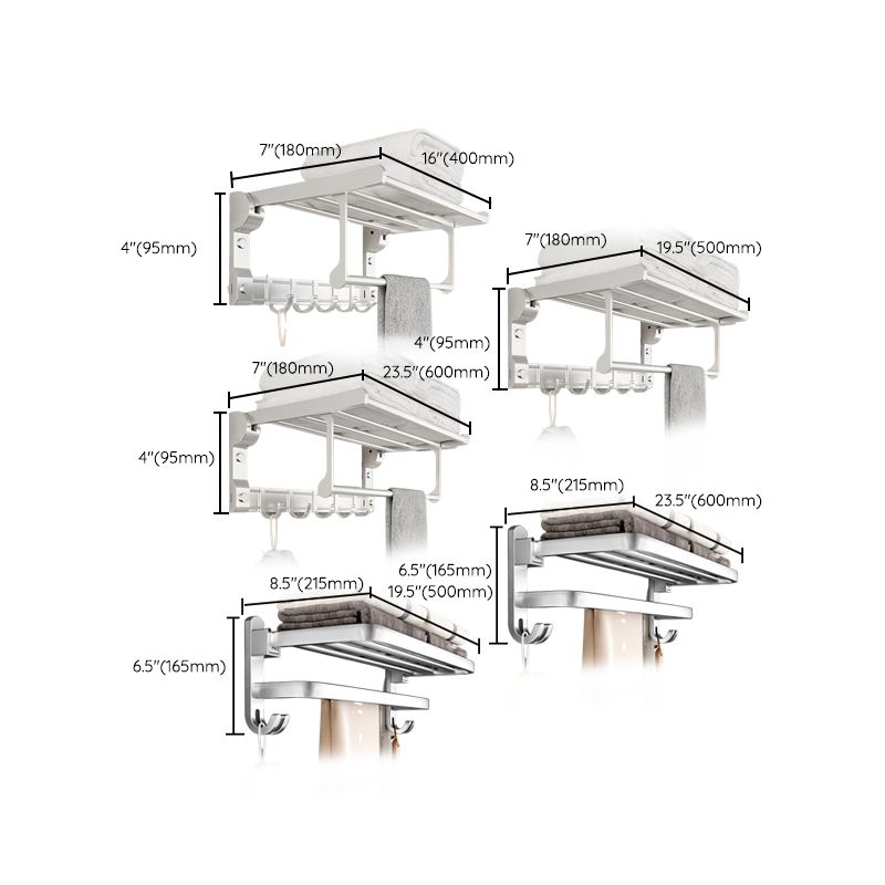 Siopsrl| Metal Bathroom Hardware Set Adhesive Installation Bathroom Accessories Kit