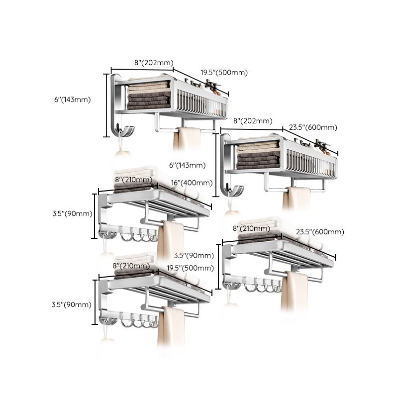 Siopsrl| Metal Bathroom Hardware Set Adhesive Installation Bathroom Accessories Kit