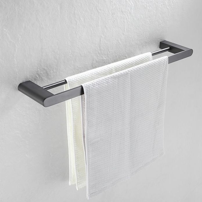 Siopsrl| 5-piece modern bathroom accessory set made of stainless steel with towel rail/robe hooks/toilet paper holder