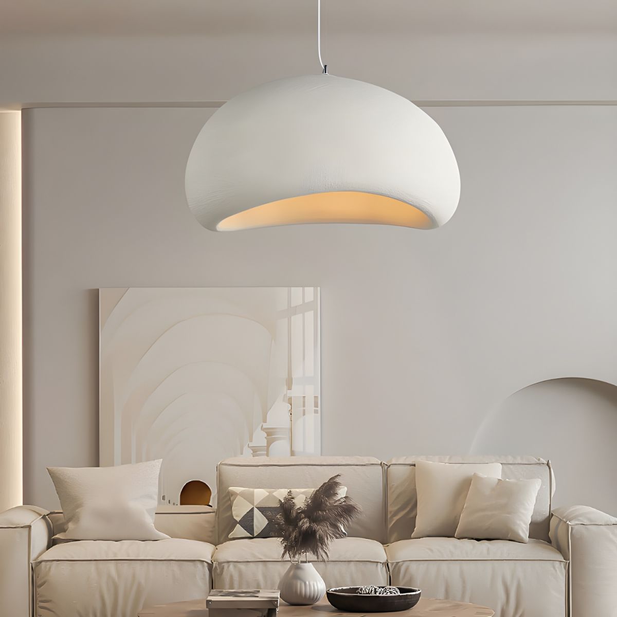 Siopsrl| LED Pendant Lamp - Nordic Wabi Sabi Design - Adjustable Lighting Fixture for Home Decor & Modern Interiors