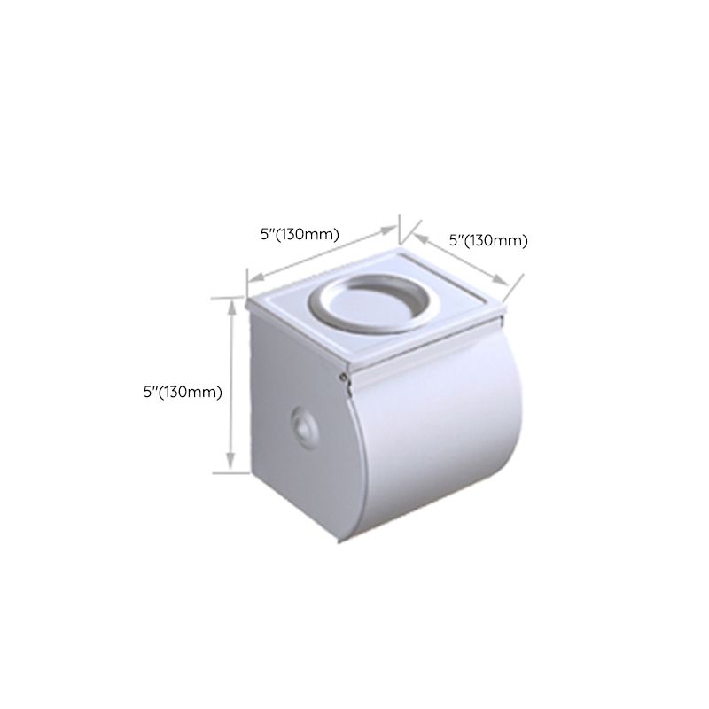 Siopsrl| Silver Contemporary Bathroom Hardware Set Stainless Steel Aluminum Bathroom Set