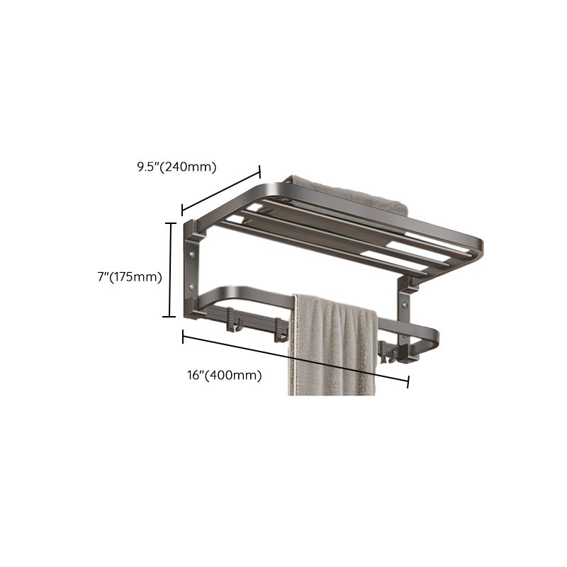 Siopsrl| Modern Bathroom Accessories Set Gray Towel Bar Bathroom Shelf Bathroom Hardware