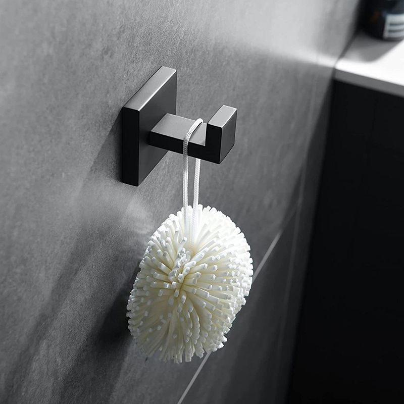 Siopsrl| 7-piece bathroom accessory set made of stainless steel with paper holder/robe hook/towel ring bar
