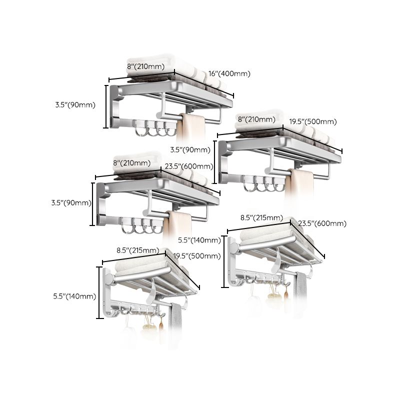 Siopsrl| Metal Bathroom Hardware Set Adhesive Installation Bathroom Accessories Kit