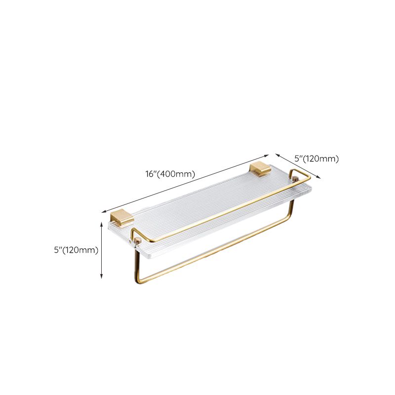 Siopsrl| Modern Bathroom Hardware Towel Rail Bath Shelf Bathroom Accessories Set