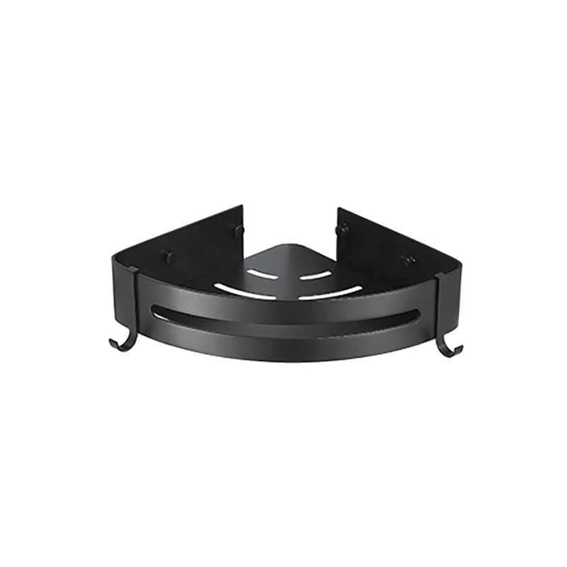 Siopsrl| Modern Classic Bathroom Hardware Set Matte Black Bathrobe/Towel Bar & Bathroom Shelf