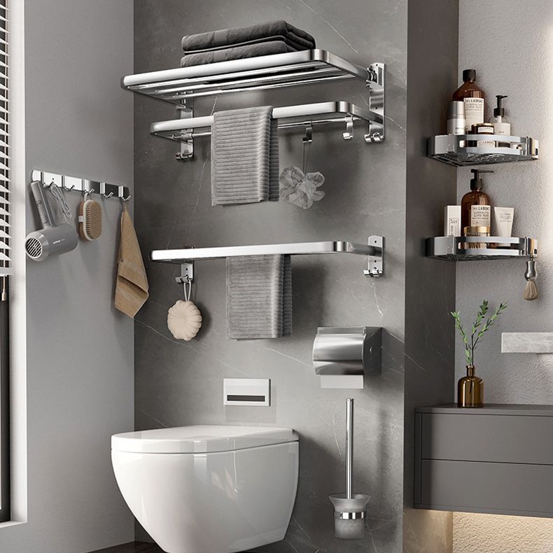 Siopsrl| Modern Bathroom Accessory Set Paper Holder Bathroom Shelf Stainless Steel Bathroom Hardware
