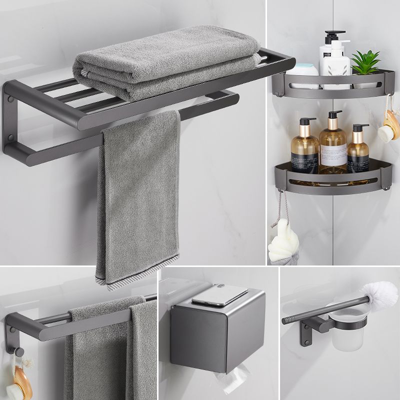 Siopsrl| Gray Bathroom Accessory Set Modern Bathroom Accessories Hardware Set