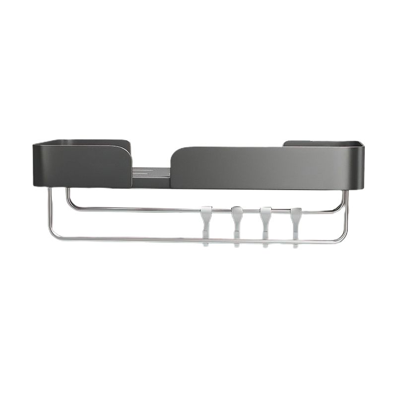 Siopsrl| 3-piece modern bathroom hardware set aluminum bathroom shelf in gray