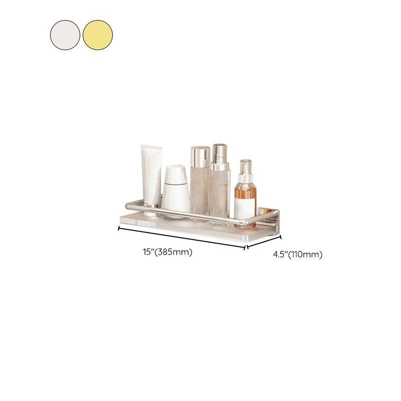 Siopsrl| Modern Silver/Gold Bathroom Hardware Set Bathroom Shelf Bathroom Set