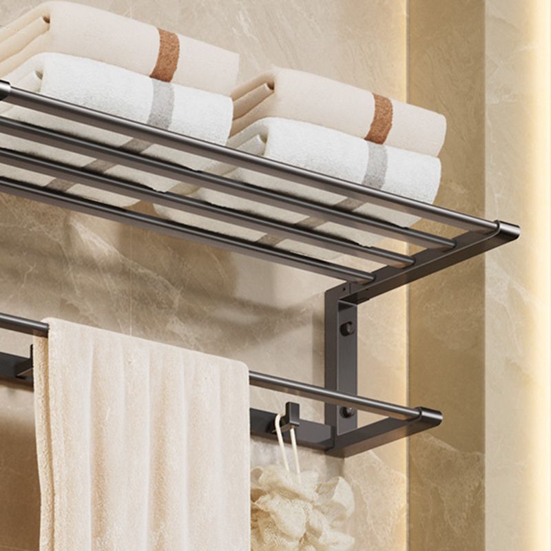 Siopsrl| Modern Bathroom Accessories Set Gray Towel Bar Bathroom Shelf Bathroom Hardware