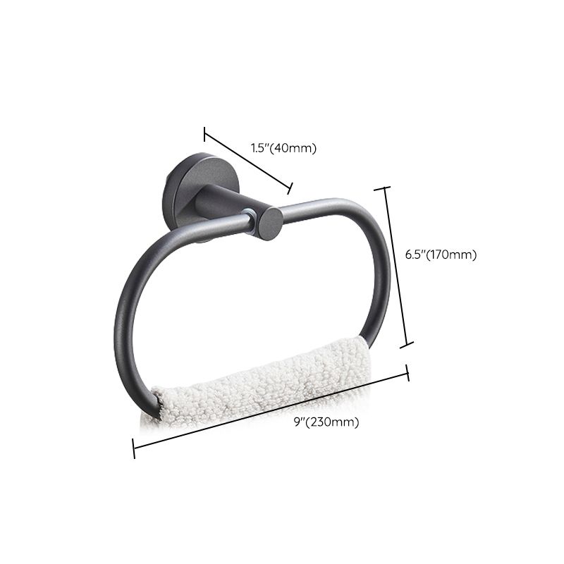 Siopsrl| Traditional Gray Brass Bathroom Hardware Set Towel Bar Bathroom Hardware Set