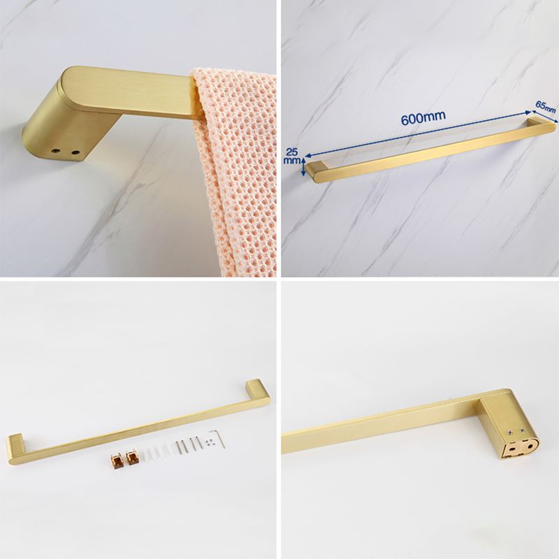 Siopsrl| Modern Bathroom Hardware Set Gold Towel Bar Bath Hardware Set