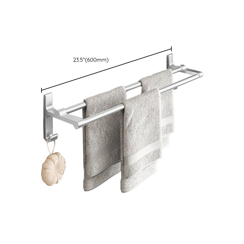 Siopsrl| Chrome/Black Classic Bathroom Accessory Set Modern Bath Shelf/Towel Bar & Paper Holder