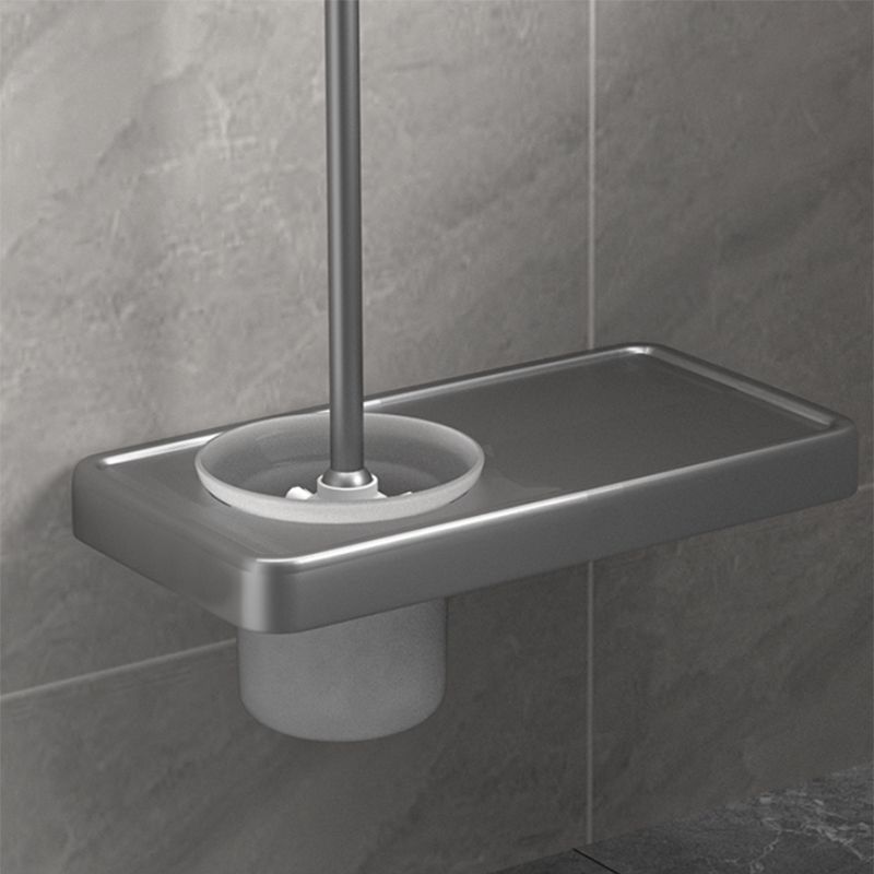 Siopsrl| Modern Gray Bathroom Accessory Kit Paper Holder Bath Shelf Bathroom Hardware Set