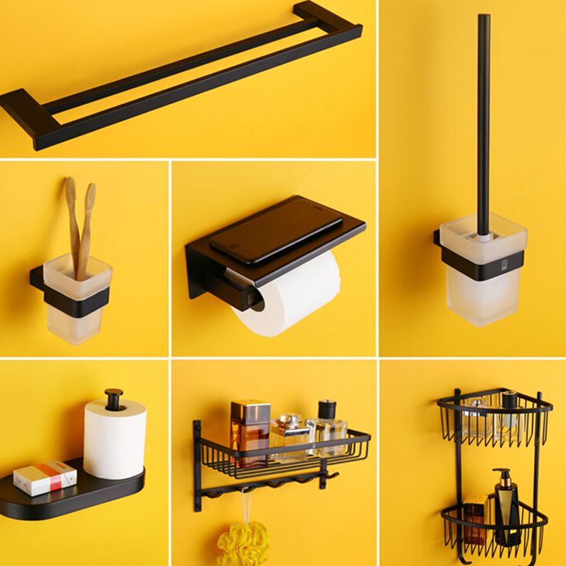 Siopsrl| Modern Bathroom Accessories Hardware Set Black Bathroom Accessories Hardware Set