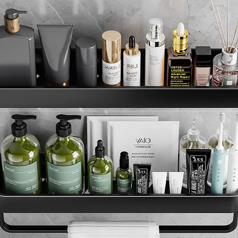 Siopsrl| Contemporary Bathroom Accessories Hardware Set Aluminum Bathroom Shelf