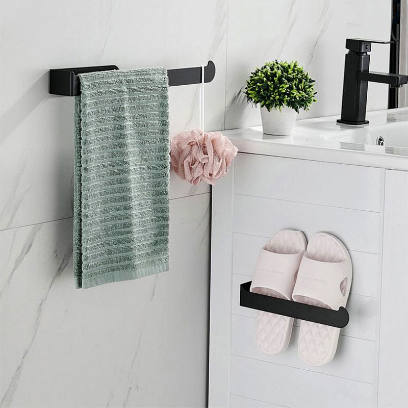 Siopsrl| Aluminum Alloy Bathroom Set 4-Piece Modern Style Bathroom Hardware Set