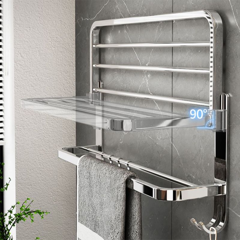 Siopsrl| Contemporary Chrome Bathroom Hardware Set Polished Chrome Bathroom Set Made of Stainless Steel