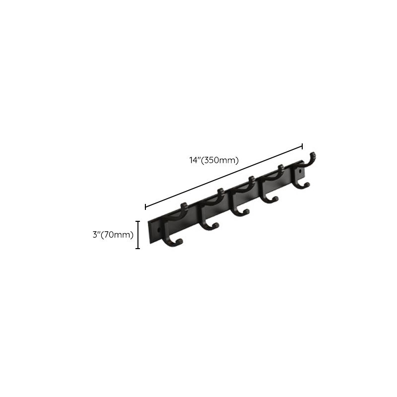 Siopsrl| Modern black metal bath hardware set towel bar bathroom hardware set