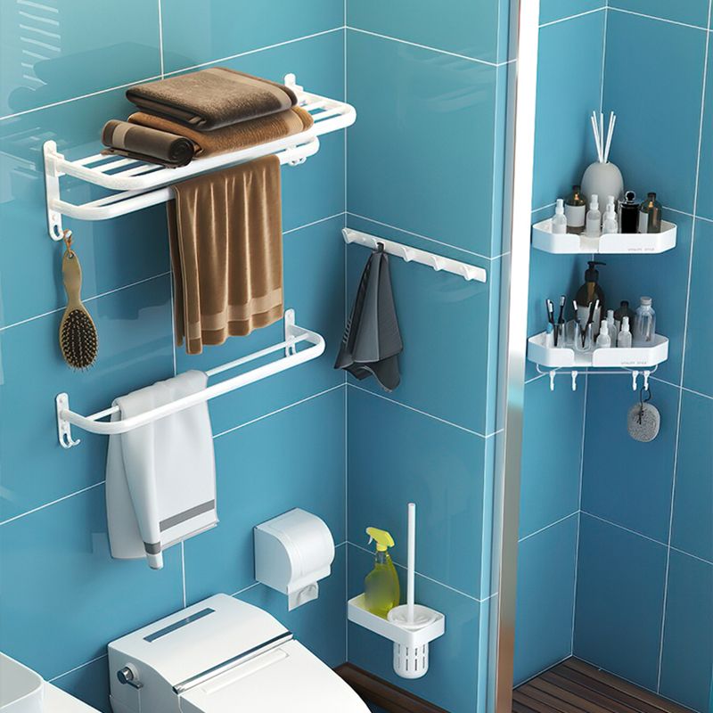 Siopsrl| Modern Bathroom Hardware Set White Metal Bathroom Accessory Set