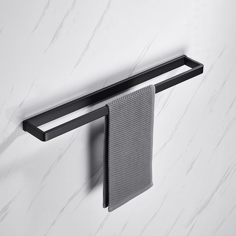 Siopsrl| Matte Black 5-piece modern bathroom accessory as individual piece or as set with towel bar