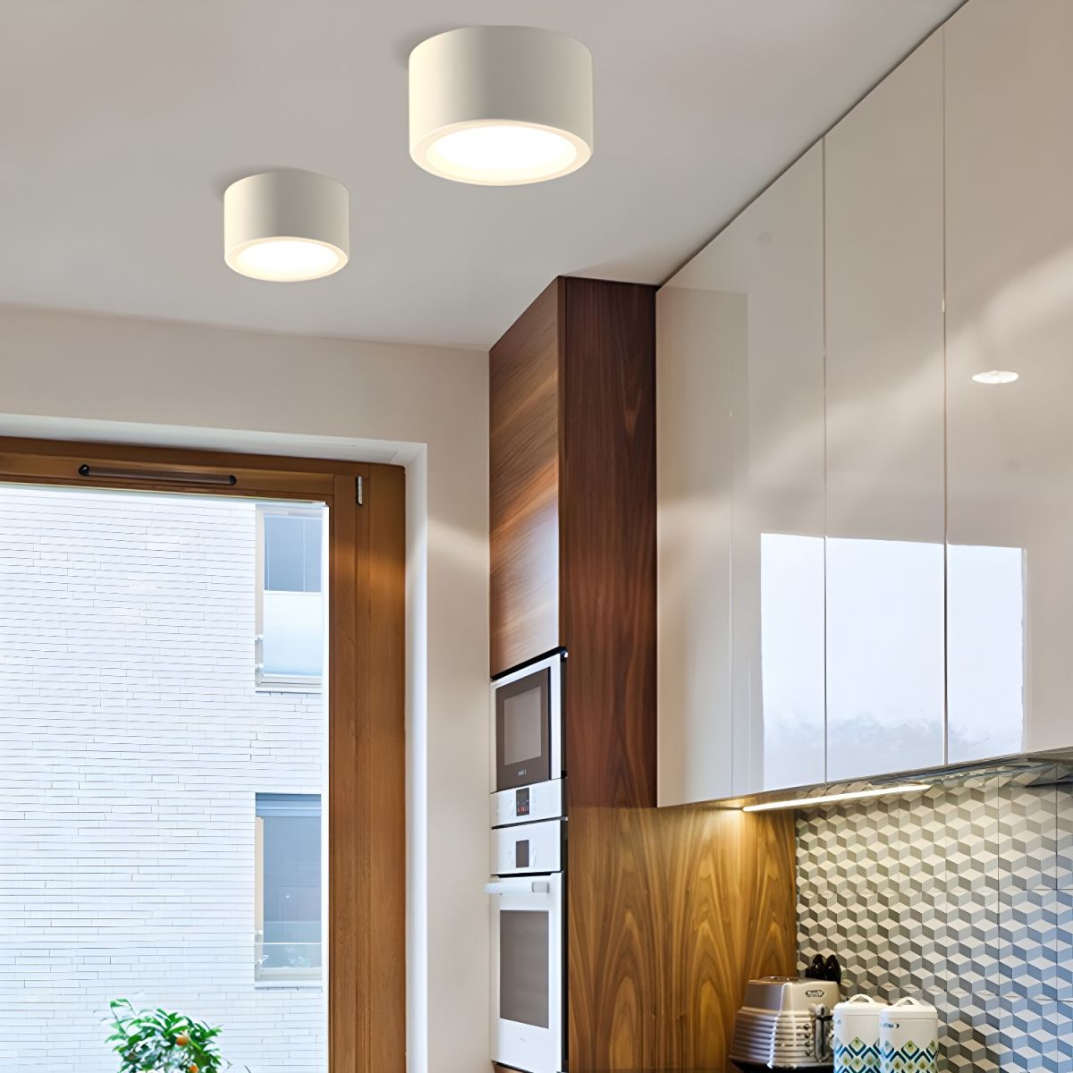 Siopsrl| LED Flush Mount Ceiling Light - Nordic Style Fixture for Indoor Spaces & Modern Home Decor