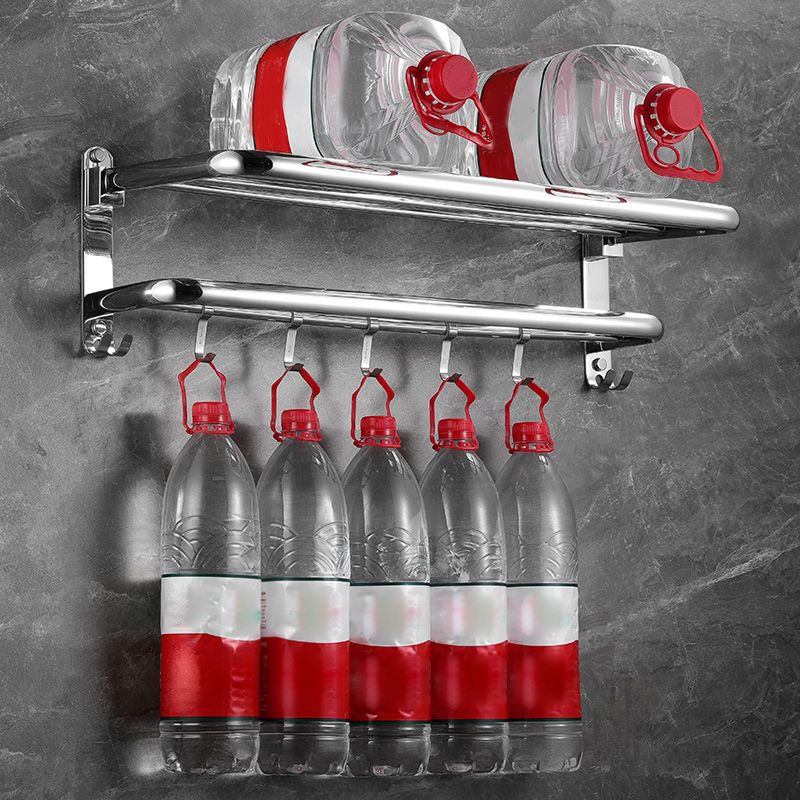 Siopsrl| Modern Bathroom Accessories Set Silver Bathroom Accessories Hardware Set