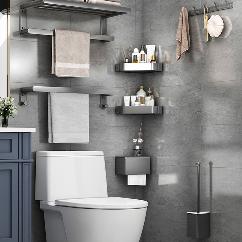 Siopsrl| Matte Gray Bathroom Hardware Set Modern Bathroom Accessories Set