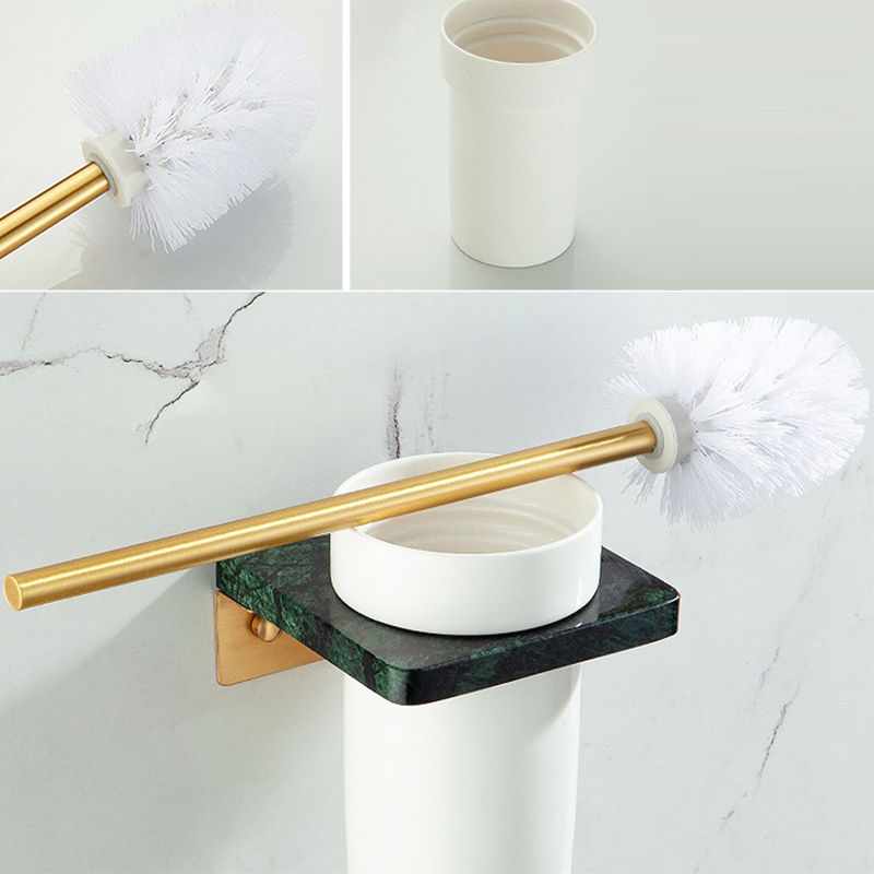 Siopsrl| Golden Bath Hardware Set Brass & Marble Bathroom Accessories Set