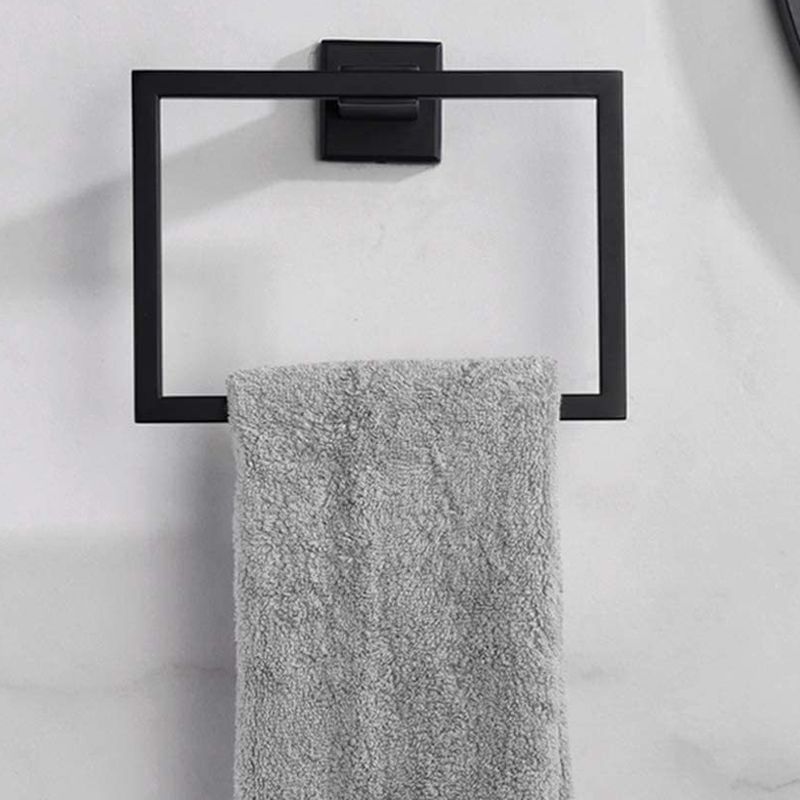 Siopsrl| 7-piece bathroom accessory set made of stainless steel with paper holder/robe hook/towel ring bar
