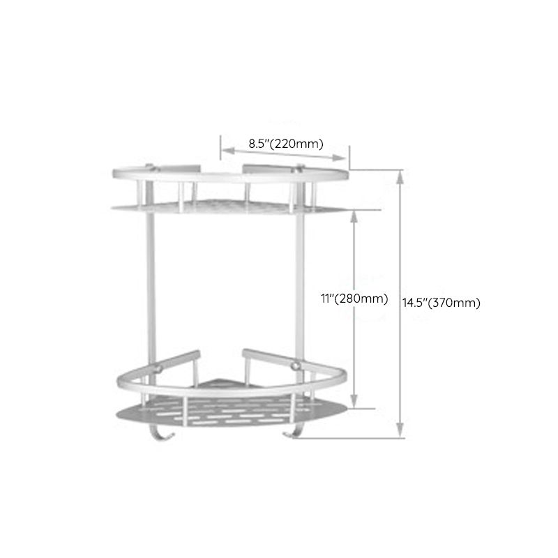 Siopsrl| Silver Contemporary Bathroom Hardware Set Stainless Steel Aluminum Bathroom Set