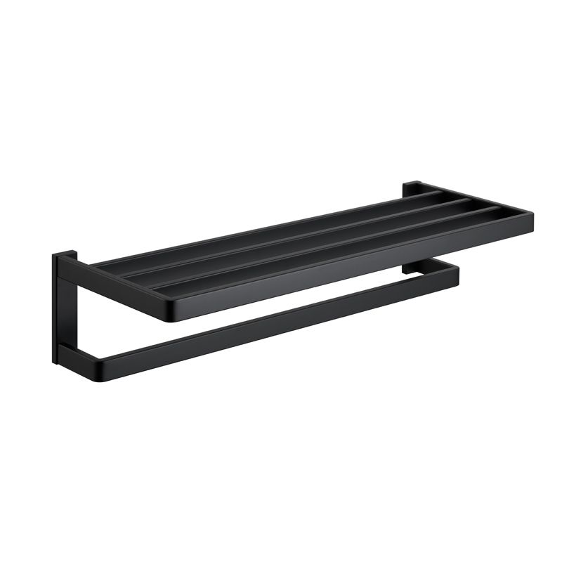 Siopsrl| Matte Black 5-piece modern bathroom accessory as individual piece or as set with towel bar
