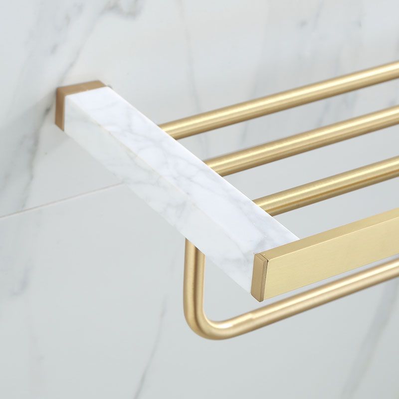 Siopsrl| Polished Brass Bathroom Accessory Set Marble Bathroom Hardware