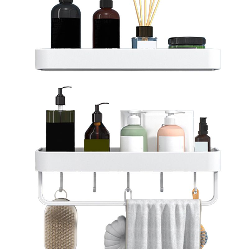 Siopsrl| White 2-piece Bathroom Hardware Modern Bathroom Accessories Set, Bathroom Shelf