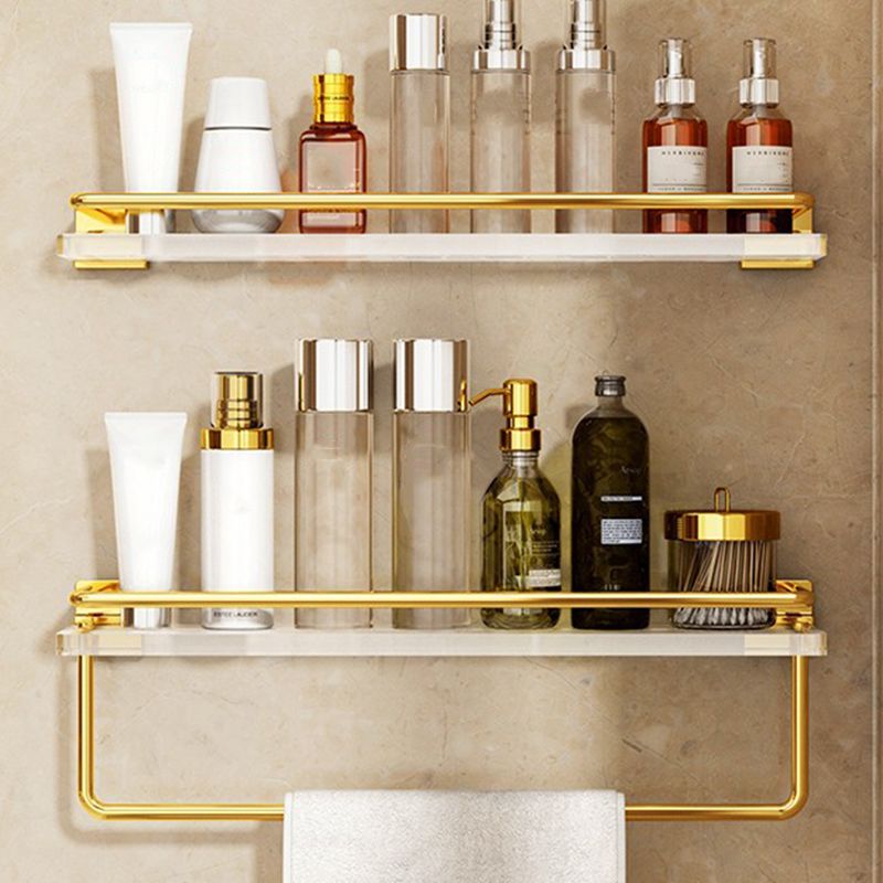 Siopsrl| Modern Silver/Gold Bathroom Hardware Set Bathroom Shelf Bathroom Set